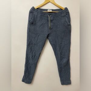 Taylor Stitch Slate Blue Fleece Joggers